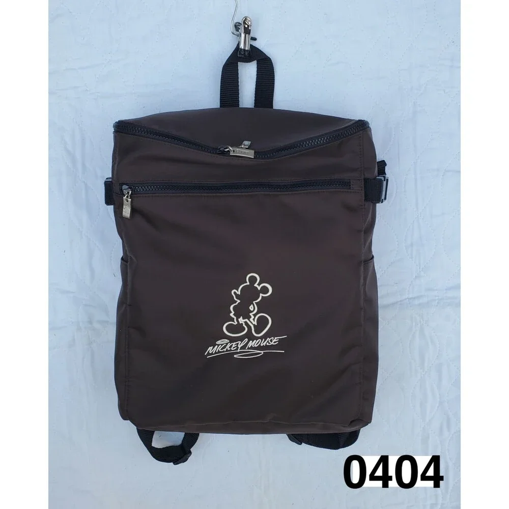 Mickey Mouse Embroidered Nylon Backpack BNIB - 0404